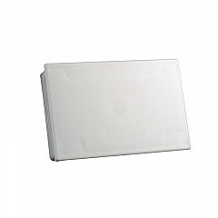 END ELEMENT OF PARAPET CHANNEL AT 110x72 mm PVC