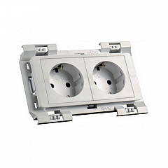 SOCKET DOUBLE AT-MOD PARAPET CHANNEL KPL 16A 230V 4M
