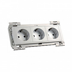 SOCKET TRIPLE AT-MOD PARAPET CHANNEL KPL 16A 230V 6M