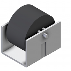 BRAKE ROLLER FOR ROLLER BAR  HOLDER + ROLLER