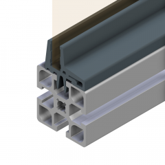 CLAMPING PROFILE PVC BLACK