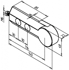 DRUM BEARING 45 H WITH NON-CORROSIVE BEARING AND SCREWS