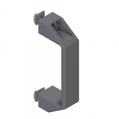 HANDLE 90 GREY F WITH SQUARE-NUT AND POSITION-FIXING