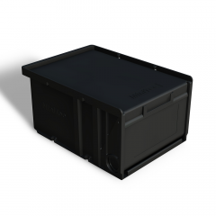 CANTAINER BLACK ESD COMPLETE WITH CAVITY FOR GOOD GRIP, SEPARATOR AND COVER