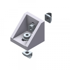 MOUNTING BRACKET 45 GD CONDUCTIVE 
WITH SLIDE NUTS M08 Z AND RETAINING PLATE