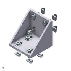 MOUNTING BRACKET 90 GD-Z CONDUCTIVE 
WITH SLIDE NUTS M08 Z AND RETAINING PLATE