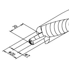 DVOSTOPENJSKI SPIRALNI SVEDER d7/D20