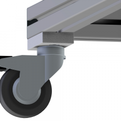 WHEEL SWIVEL TYPE D75X100 WITH BRAKE - ECO