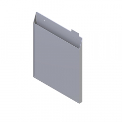 COMPARTMENT SINGLE ELEMENT DIN A4 PORTRAIT FORMAT WITH GREY LOCKING PLATE