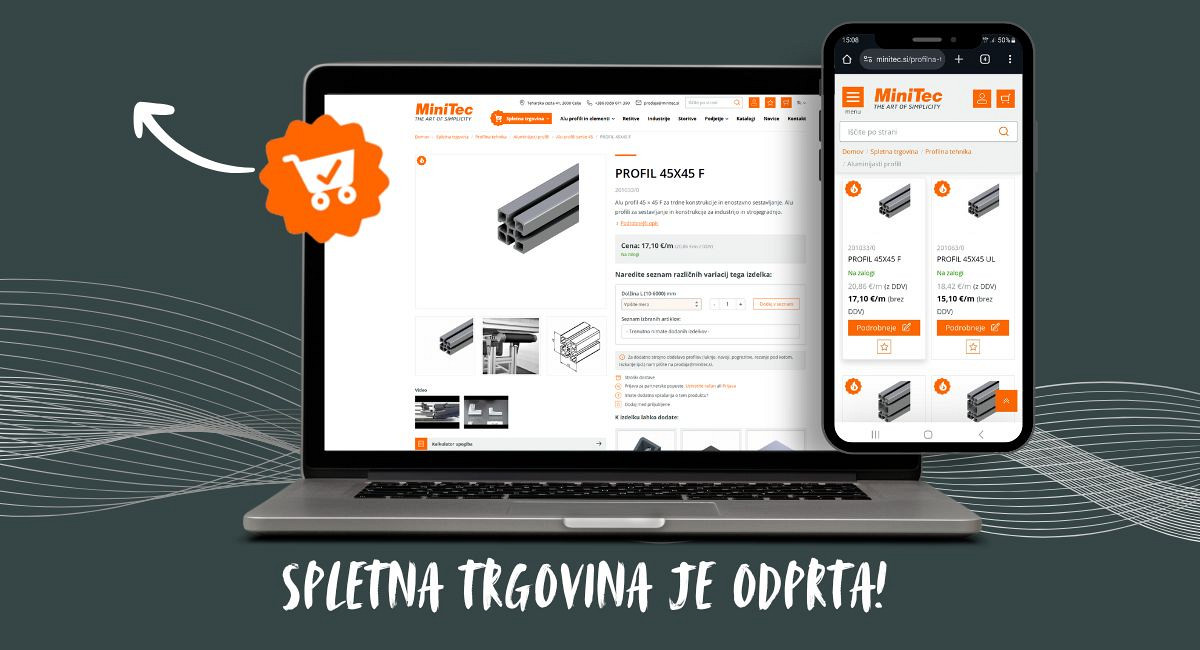 Dobrodošli v novi Minitec spletni trgovini!