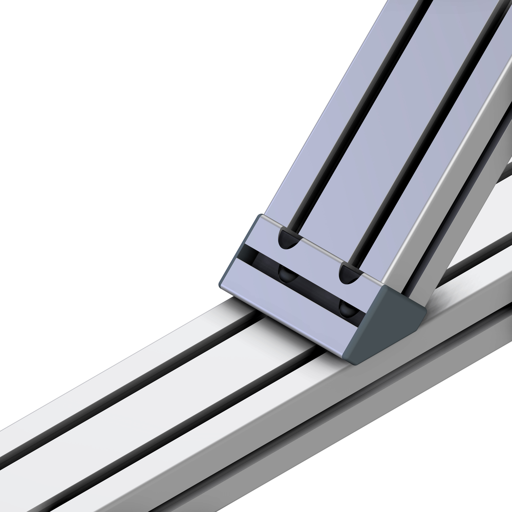 PROFIL SPOJNIK 45° L=90mm Z MATICAMI M8