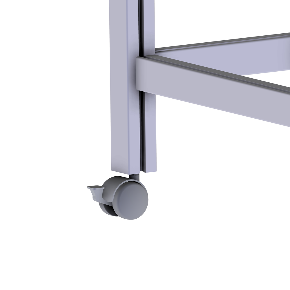 Furniture castor with brake