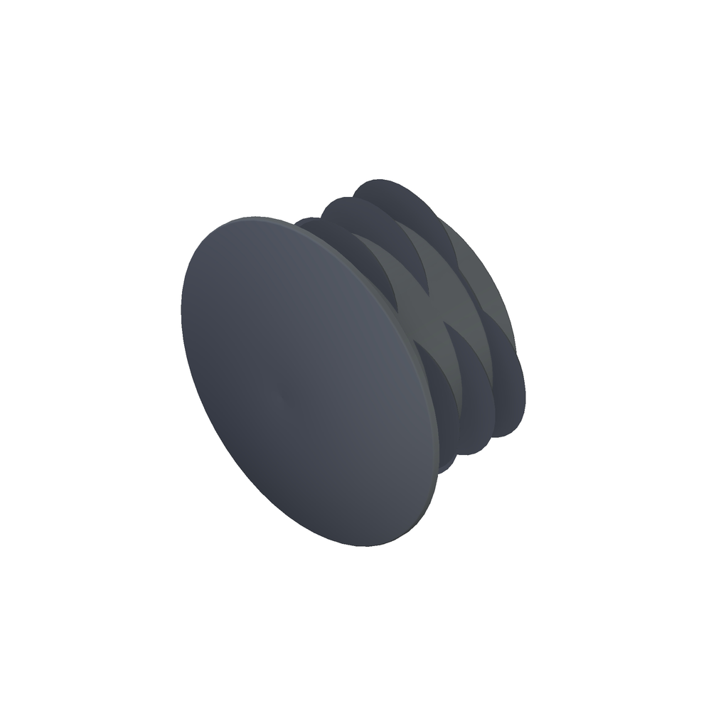 Lamellar plug 22 grey