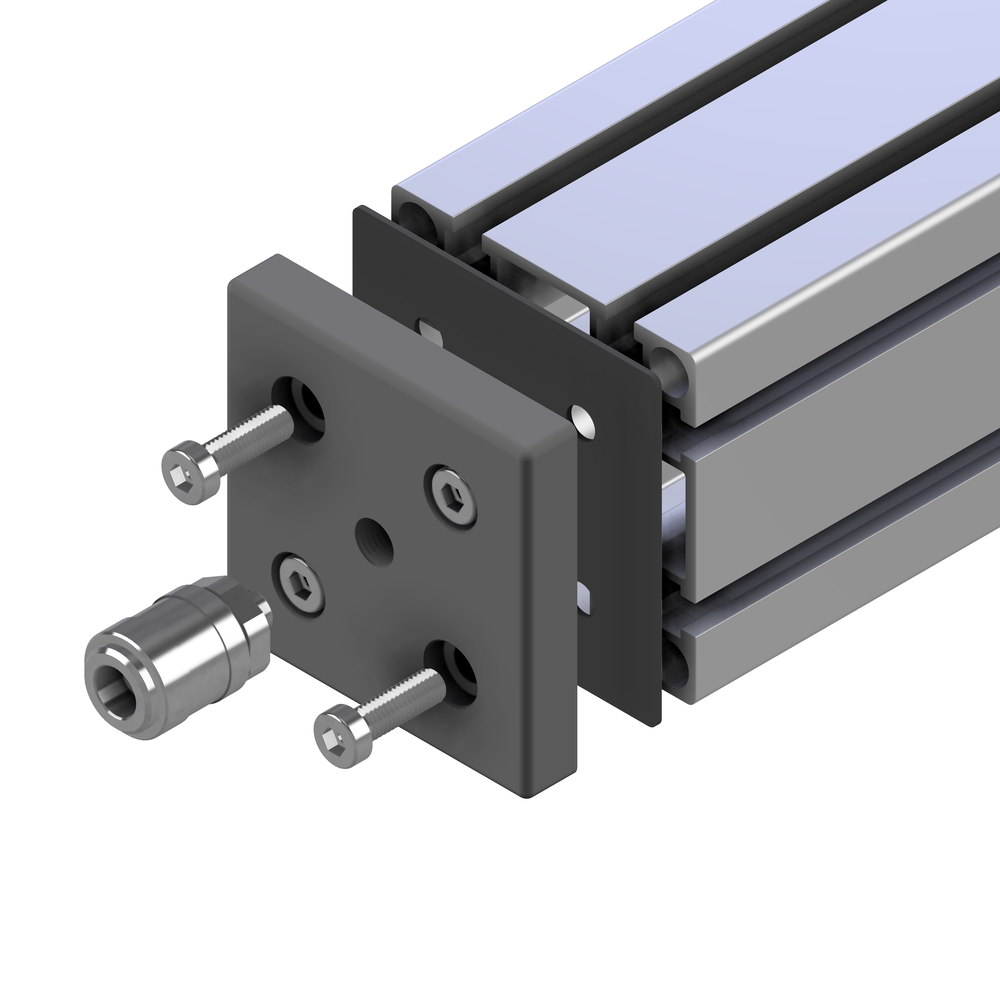 POVEZOVALNA PNEVMATSKA PLOŠČA 90X90 G1/8
