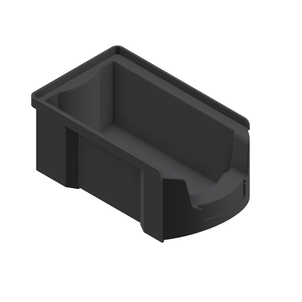 ŠKATLA ZA SHRANJEVANJE ČRNA ESD 350 X 200 X 146