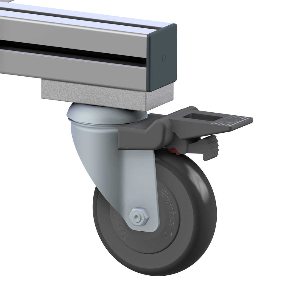 KOLO VRTLJIVO D100X131 Z ZAVORO