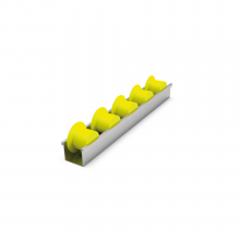 VALJČNICA KANBAN S PRIROBNICO RUMENI  D=28  T=50mm