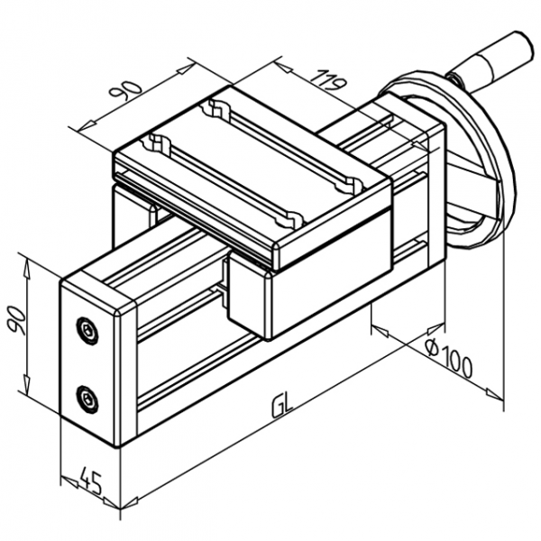 ENOTA ZA NASTAVLJANJE VEN 45X90 H