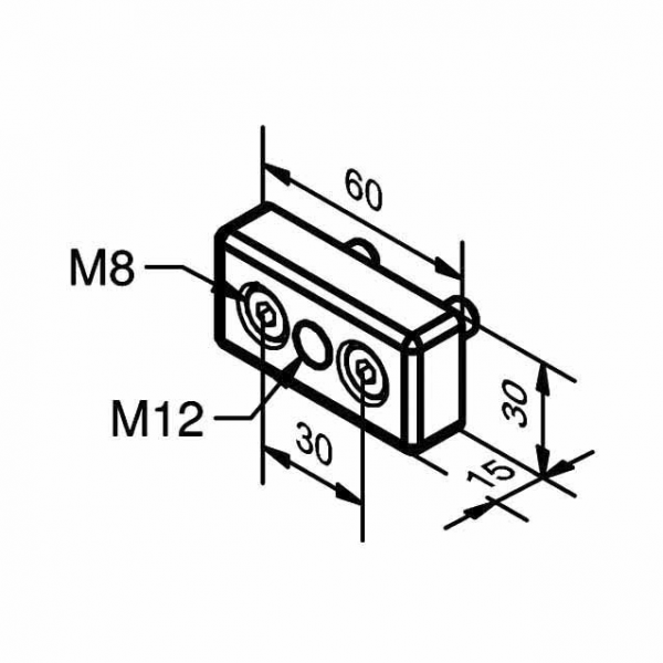 PLOŠČA ZA NOGO 30X60 M12