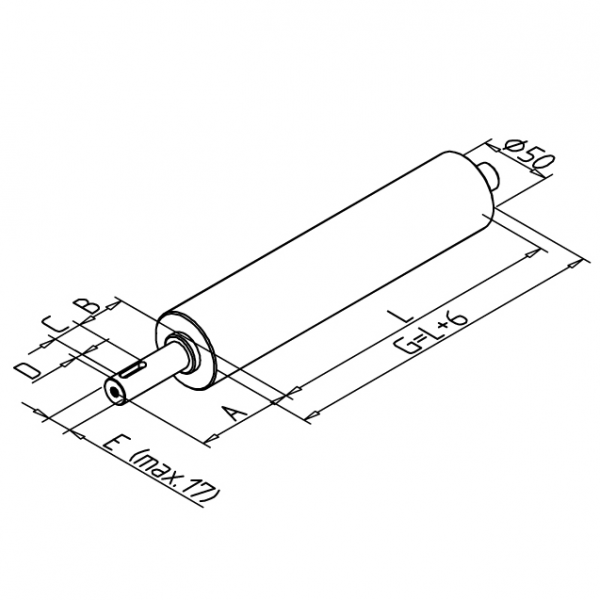 VALJ POGONSKI 45 ZA TRAČNI TRANSPORTER
