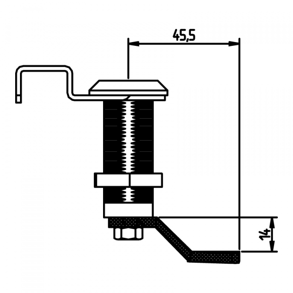 KAVELJ KLJUČAVNICE +14mm
