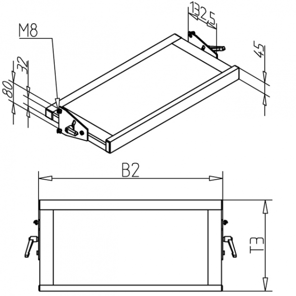 POLICA ZA SHRANJEVANJE Z VPENJALNO ROČICO ESD
