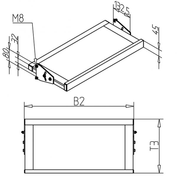 POLICA ZA SHRANJEVANJE BREZ VPENJALNE ROČICE