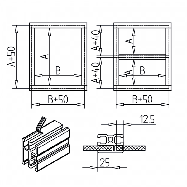 PROFIL VPENJALNI 45X32