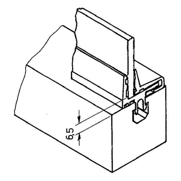 PROFIL VPENJALNI PVC SIV