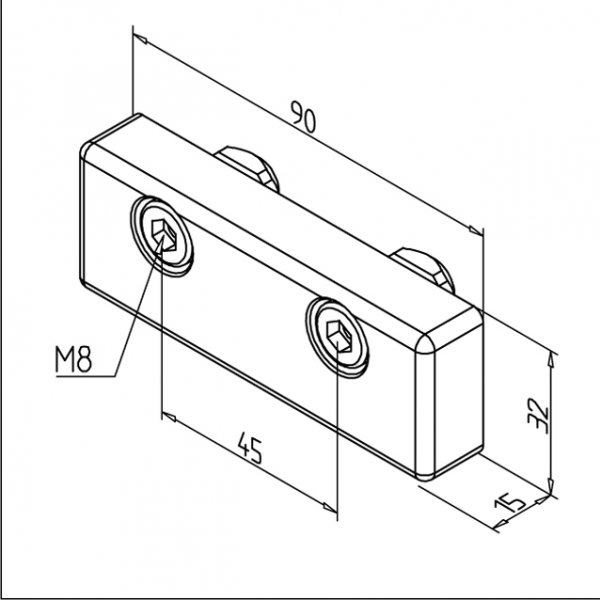 POVEZOVALNA PLOŠČICA 90X32