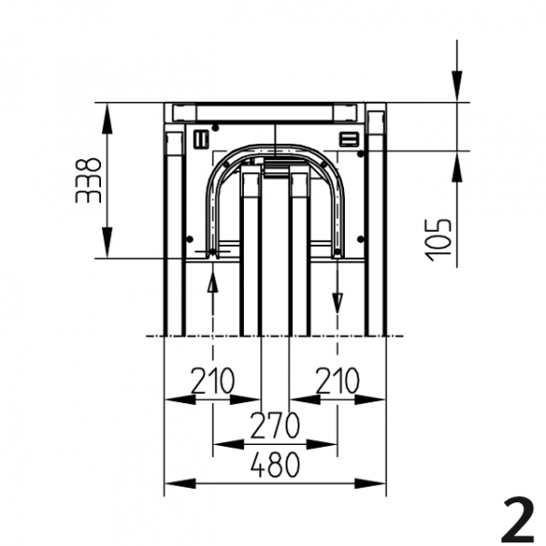 KRIVINA 200 - 180° DESNA