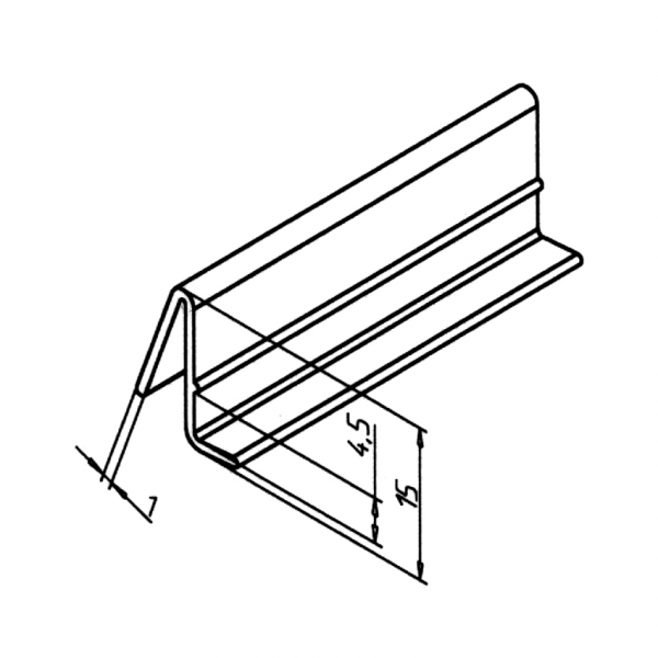 DISTANČNI PROFIL PVC SIV