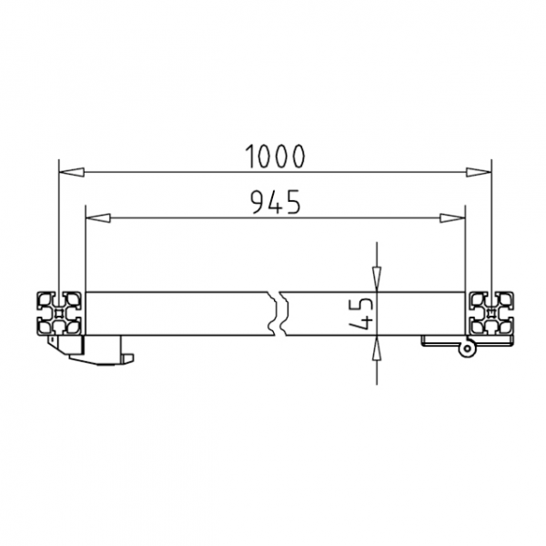 VRATA ZAŠČITNEGA POLJA 1000 POLIKARBONAT