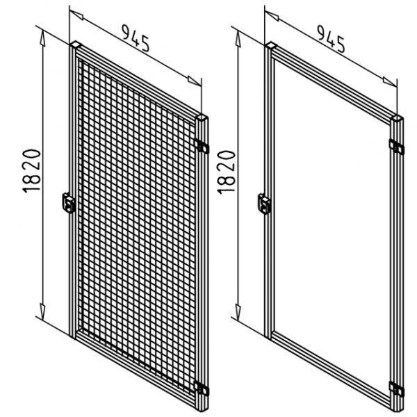 VRATA ZAŠČITNEGA POLJA 1000 MREŽA