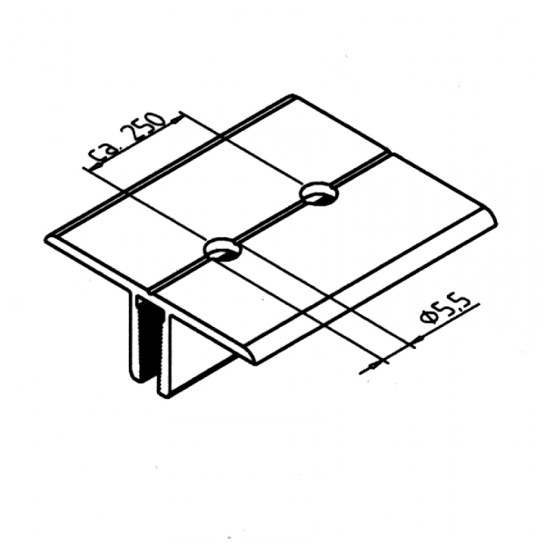 VPENJALNI PROFIL ZA POLNILO - DVOJNI