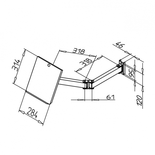 KONZOLNO DRŽALO NAČRTOV/DOKUMENTACIJE