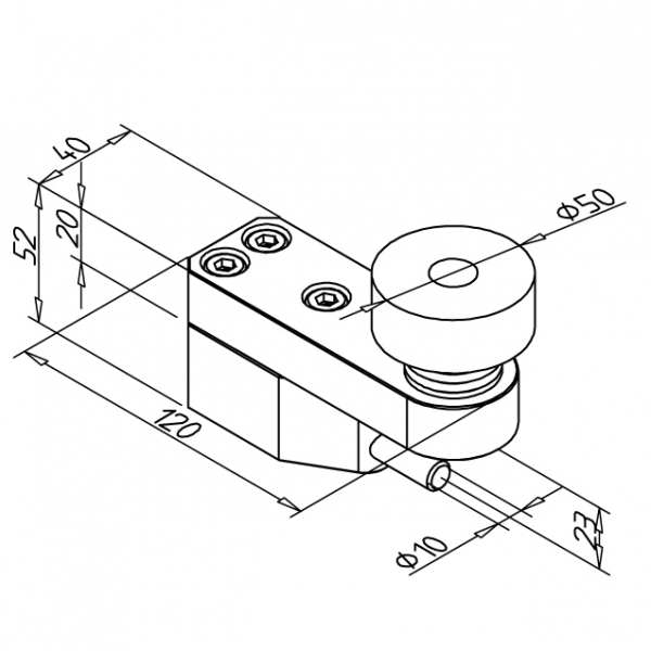 VRTALNA PRIPRAVA ZA PREČNI KOTNI SPOJNIK 45 N