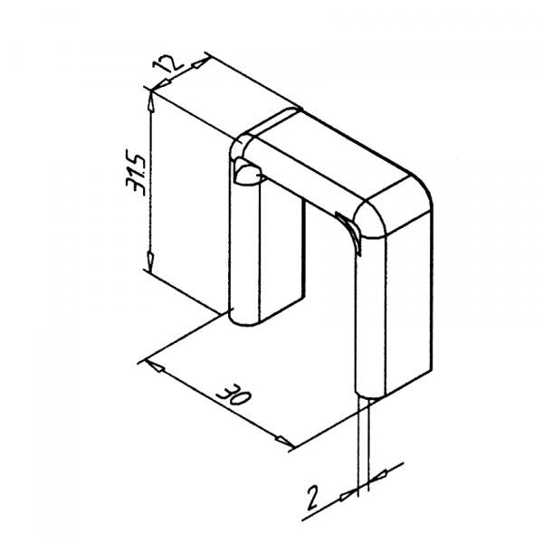 POKROV ZAŠČITA ROBOV ZA KABELSKI KANAL 27 AL