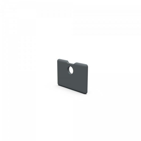 POKROV VPENJALNEGA PROFILA 45X32 SIV Z IZVRTINO D9