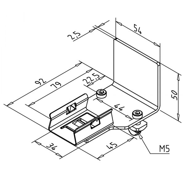 KONČNI NASLON ZA KANBAN VALJČNICO