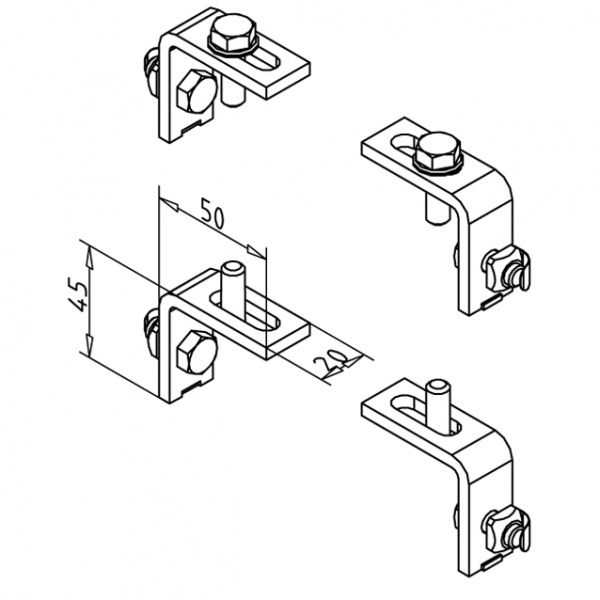 MONTAŽNI KOMPLET 19 ZA ZAŠČITNO POLJE