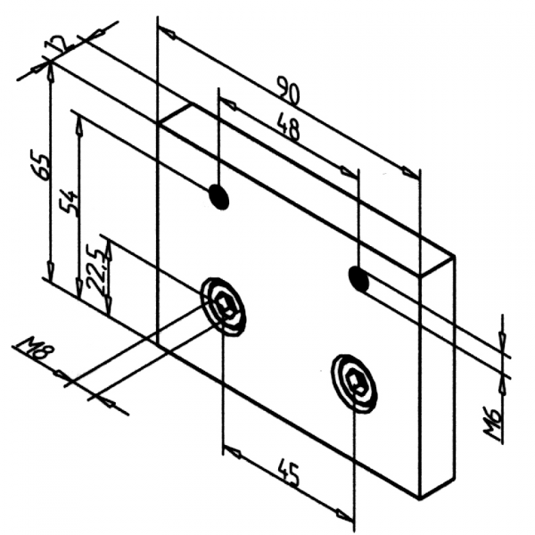KOMPLET 45/90F ZA PRITRDITEV NAPENJALCA JERMENA