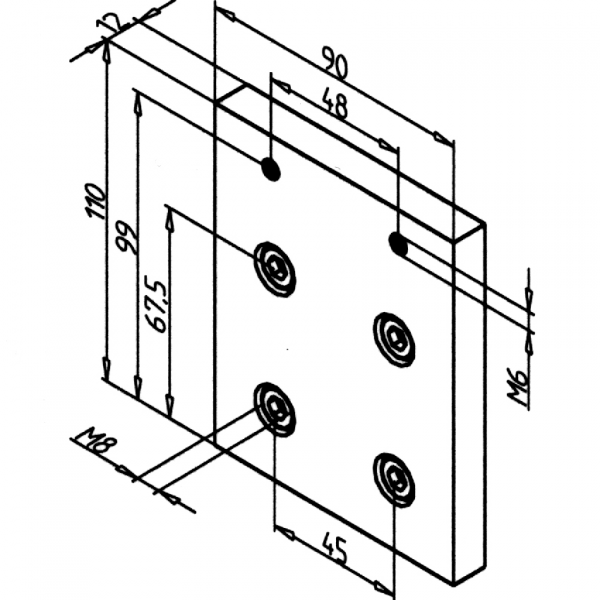KOMPLET 90 ZA PRITRDITEV NAPENJALCA JERMENA