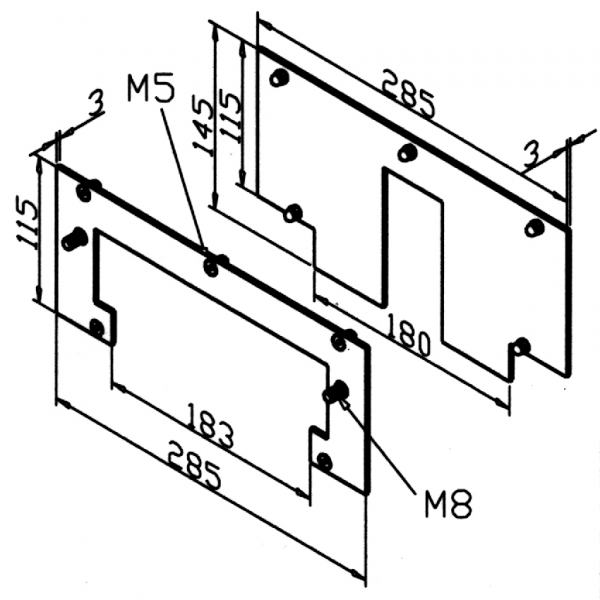 ELEMENT PRITRDILNI ZA MEH LR 180 KOMPLET