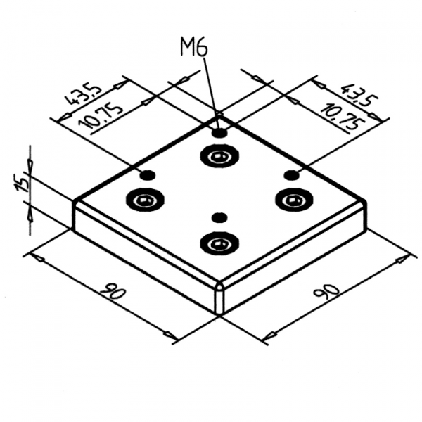 PLOŠČICA 90 ZA FIKNO KOLO