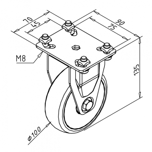 KOLO S PRIROBNICO D100X135 ESD