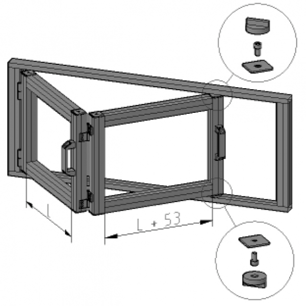 DRSNI SET ZA ZLOŽLJIVA VRATA