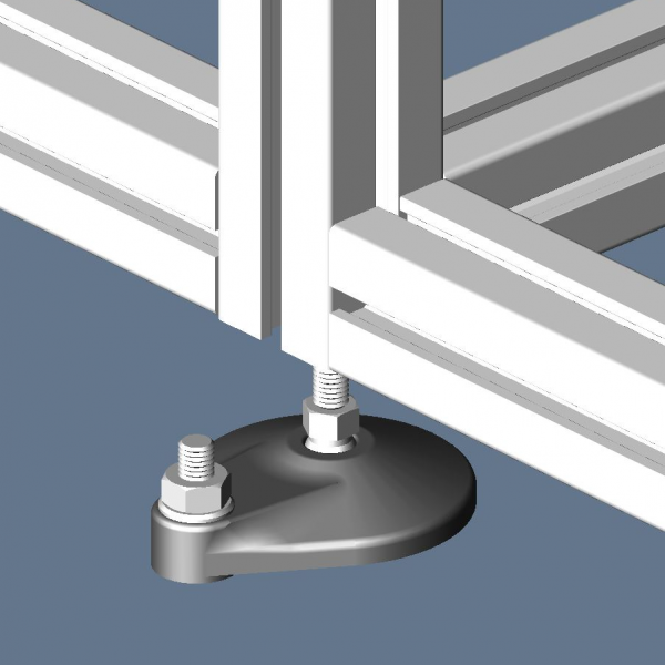 NOGA M16 D80 Z LUKNJAMI ZA PRITRDITEV