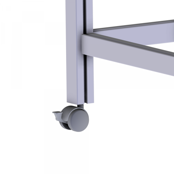 Furniture castor with brake