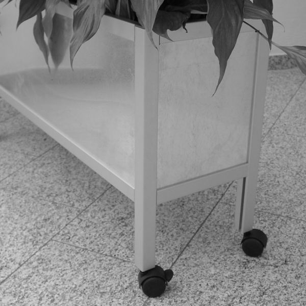 Furniture castor with brake